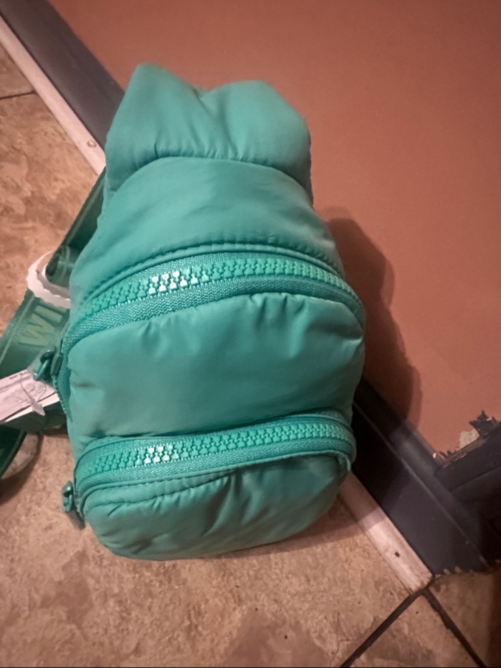 Wild FoxTeal Mini Puffer Backpack